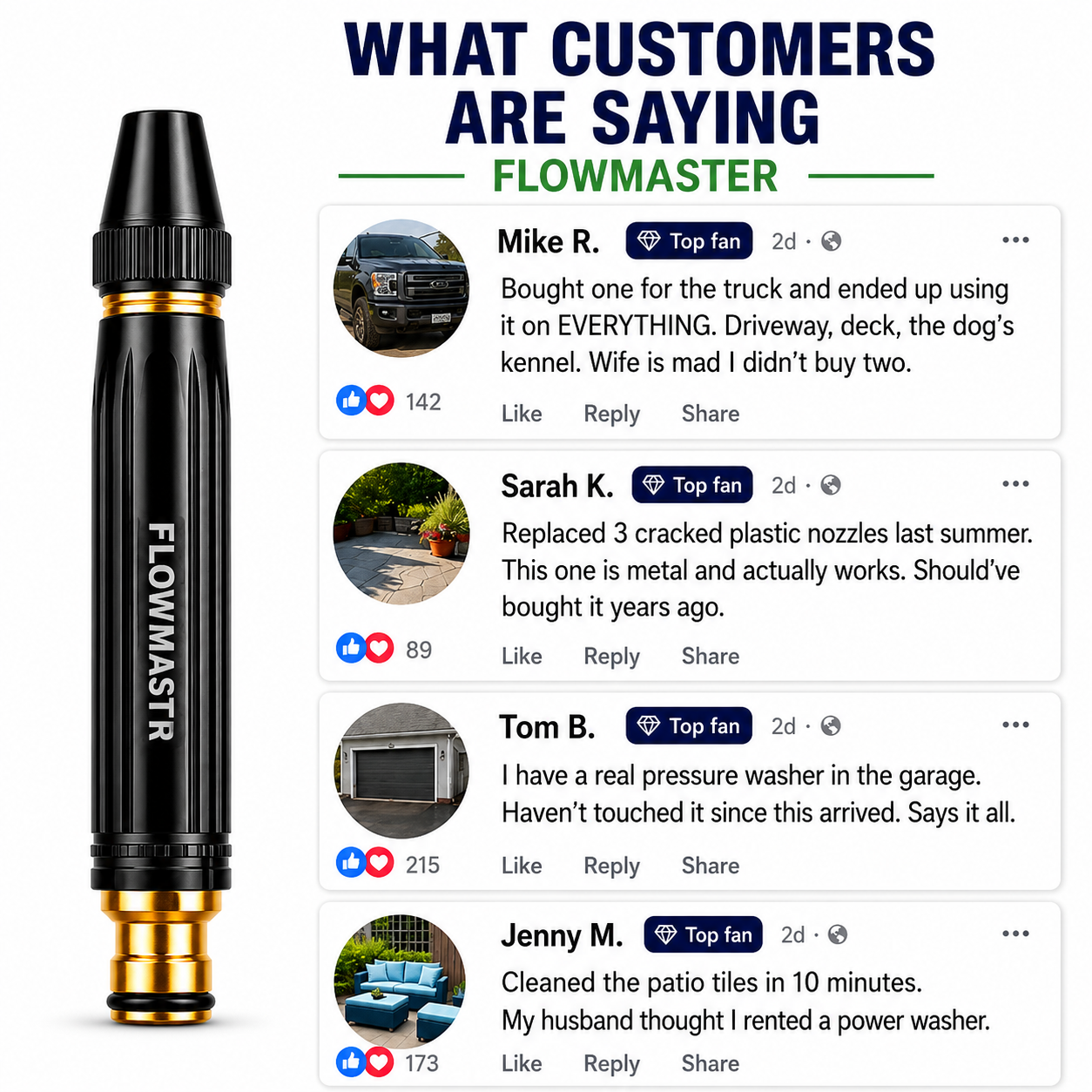 FlowMaster Spray Nozzle - Pack of 2